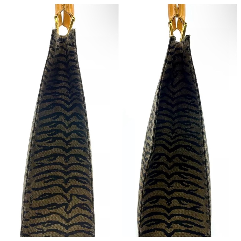 Rare Fendi shopper Tote with FF Gold Handles - Picture 7 of 16
